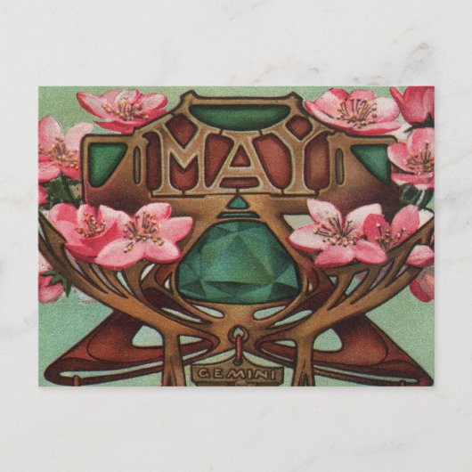 May - Gemini Briefkaart (Voorkant)