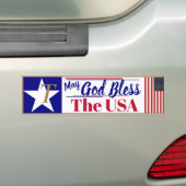 May God Bless the USA Bumpersticker (Op auto)