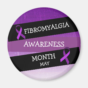 May is Fibromalgia Awareness Month Magnet Magneet