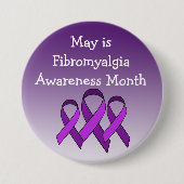 May is Fibromyalgia Awareness Button (Voorkant)