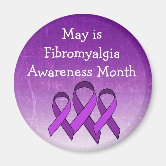 May is Fibromyalgia Bewustheid Maand Magnet Magneet (Voorkant)