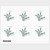 May Lily of the Valley Floral Bouquet Aangepaste n Ronde Sticker (Vel)