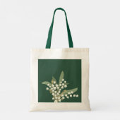 May Lily of the Valley Floral Bouquet Aangepaste n Tote Bag (Achterkant)