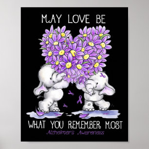 May Love is wat je je het meest herinnert Alzheime Poster