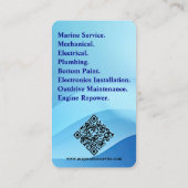 May Marine Services  Logo QR Code URL Visitekaartje (Achterkant)