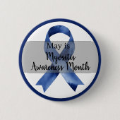 May Myositis Awareness Month Ronde Button 5,7 Cm (Voorkant)
