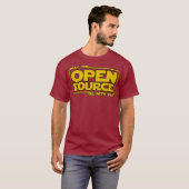 May Open Source Programming grappige devos linux T-shirt (Voorkant volledig)