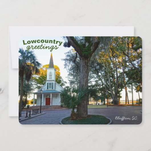 May River Chapel Palmetto Bluff Bluffton SC Kaart (Voorkant)