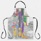 "May Street" paarse bewustzijn Schort (Voorkant)