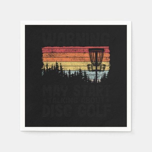 May Talking About Disc Golf Funny Disc Golfing Gif Servet (Voorkant)