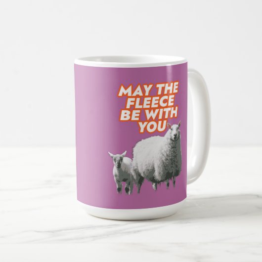 May The Fleece Be With You Coffee Mug (Devant droit)