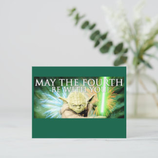 May the Fourth Be With You Wenskaart Briefkaart