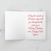 May the Wonder of Christmas Stay with you all year Kaart (Binnen)