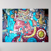 Maya Aztec Haut prêtre indien Poster d'art mexicai (Devant)