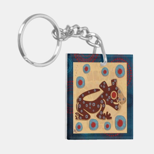 Maya Baby Jaguar FLARE 2-zijdig Sleutelhanger (Voorkant Links)