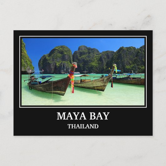 Maya Bay Thailand Briefkaart (Voorkant)