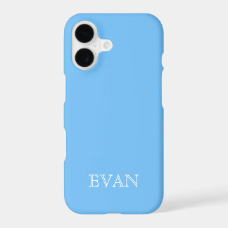 MAYA BLUE Solid Arrière - plan Coque iPhone X