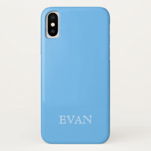 MAYA BLUE Solid Background iPhone X Hoesje