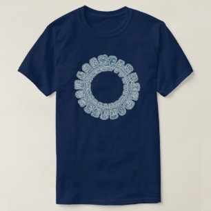 Maya Calendar Blue T-shirt