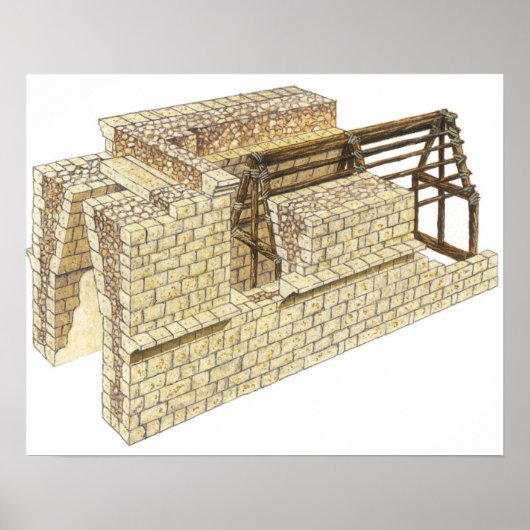 Maya corbelboog. Detail. Mexico Poster (Voorkant)