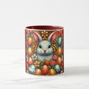 MAYA ~ EASTER BUNNY Oeufs Fleurs ~ Mug