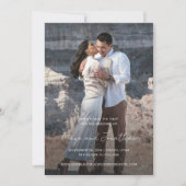 Maya eenvoudige foto moderne bruiloft save the date (Voorkant)