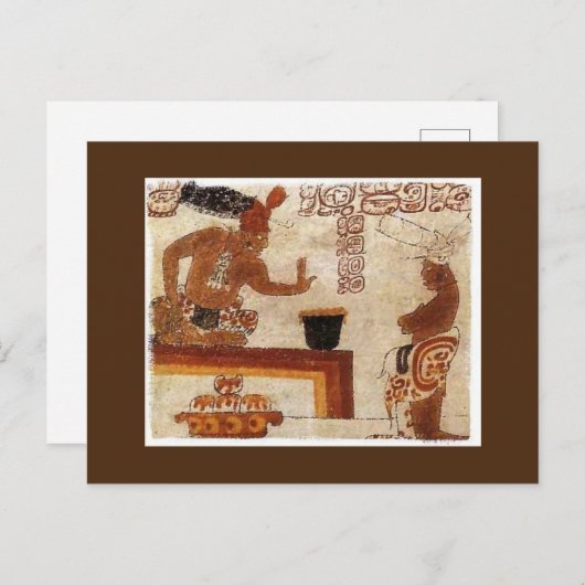 Maya Frothed Chocolate Briefkaart (Voorkant / Achterkant)