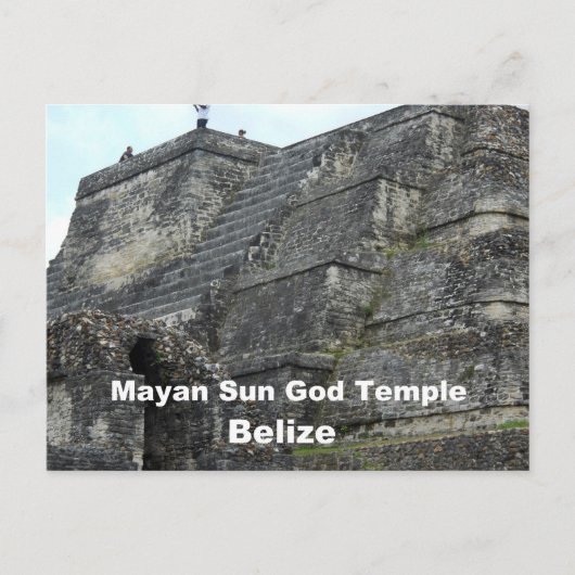 Maya God Sun Temple, Belize Briefkaart (Voorkant)
