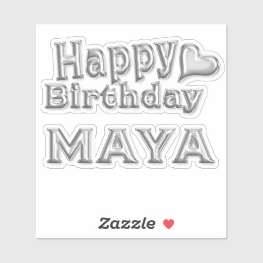 Maya Happy Birthday Autocollants (Feuille)