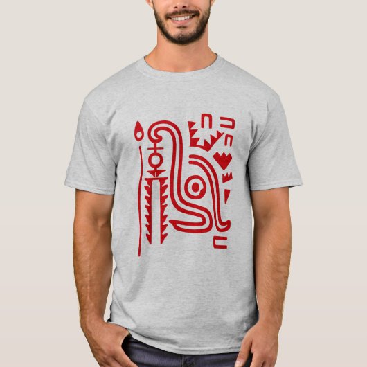 Maya Head Symbool T-shirt (Voorkant)