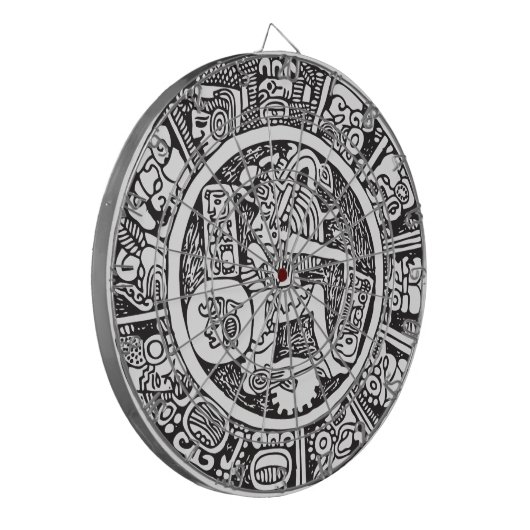 Maya, Mexicaanse hiërogliefen (Maya) Dartbord (Voorkant Links)