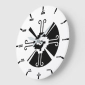Maya numerals - Hunab Ku Wall Clock. Grote Klok (Hoek)
