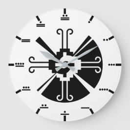 Maya numerals - Hunab Ku Wall Clock. Grote Klok
