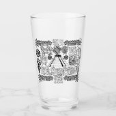 Maya Symbolen Mok Glas (Voorkant)