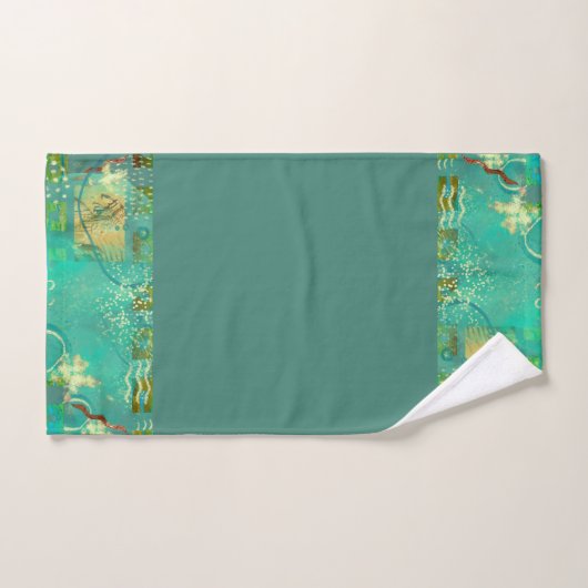 Maya Turquoise & Gold Mexicain Boho (Serviette à main)