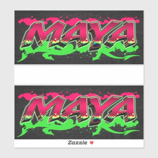 Maya Vorname Name Graffiti Aufkleber Sticker (Vel)
