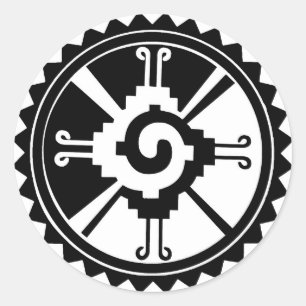 Mayaanse Godheid Symbool Hunab Ku Ronde Sticker