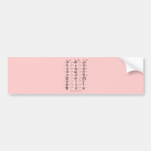 Mayan Alphabet Bumpersticker