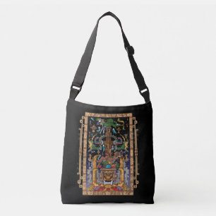 Mayan Astronaut King Pakal Crossbody Tas