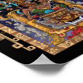 Mayan Astronaut King Pakal Poster (Hoek)