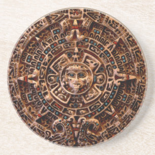 Mayan, Aztec Dessous de verre Sandstone Calendrier