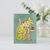 Mayan Aztec Jaguar sur la carte postale Arrière -  (Debout devant)