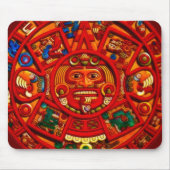 Mayan-Aztec Sacred Sun Calendar Art Mousepad Muismat (Voorkant)