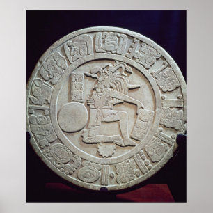 Mayan ball court marker, van Chinkultic Poster