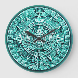 Mayan Calendar (12-uurs wijzerplaat) Grote Klok