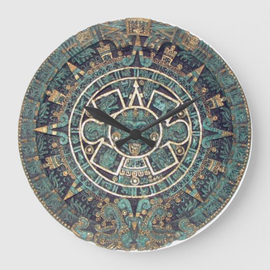Mayan Calendar Clock Grote Klok (Voorkant)