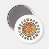 Mayan Calendar Design Magneet (Voorkant / Achterkant)