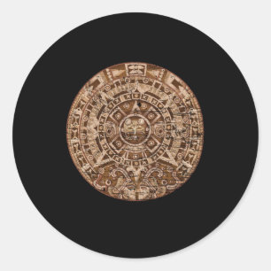 Mayan Calendar Inca Aztec Culture Civilization Gif Ronde Sticker