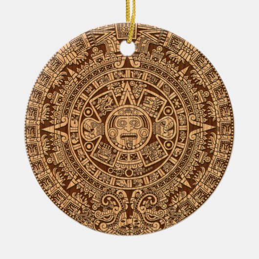 Mayan Calendar Keramisch Ornament (Voorkant)