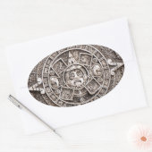 Mayan Calendar Ovale Sticker (Envelop)